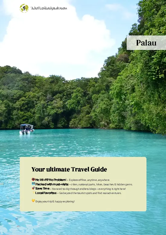 example page 0 from our offline Travel Guide for Palau