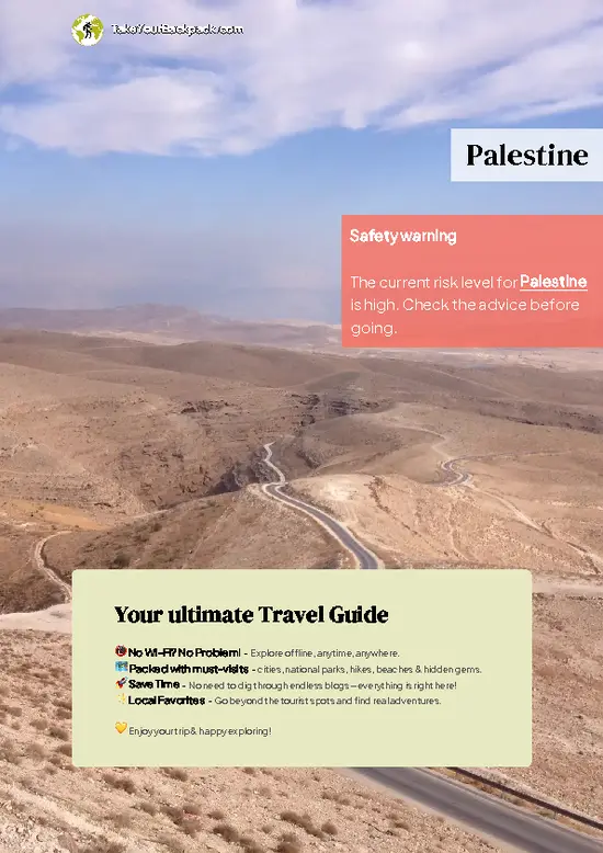 example page 0 from our offline Travel Guide for Palestine