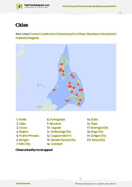 example page 6 from our offline Travel Guide for Philippines