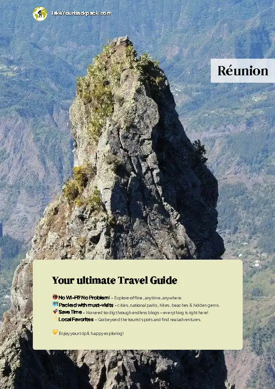 example page 0 from our offline Travel Guide for Réunion