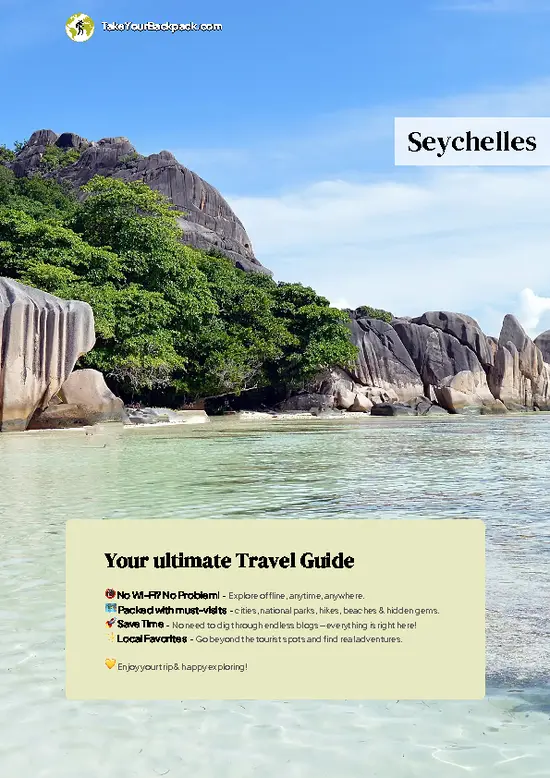 example page 0 from our offline Travel Guide for Seychelles