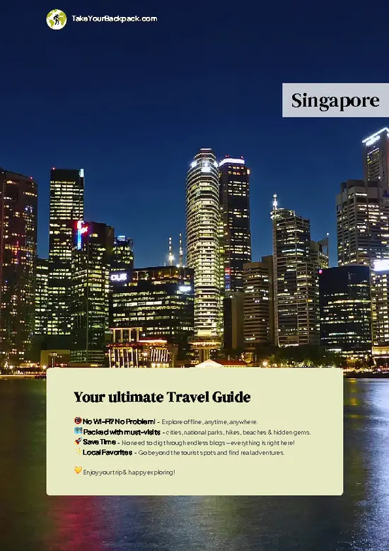 example page 0 from our offline Travel Guide for Singapore