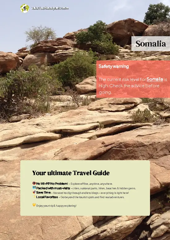 example page 0 from our offline Travel Guide for Somalia