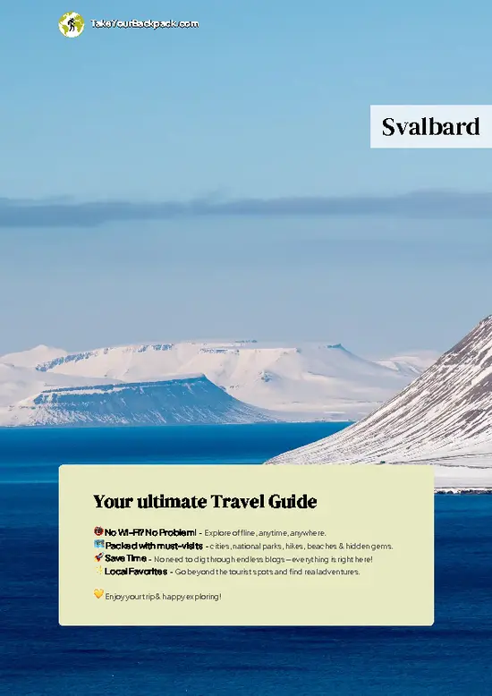 example page 0 from our offline Travel Guide for Svalbard