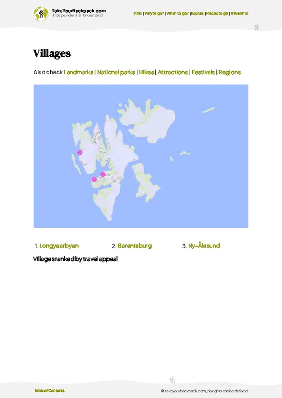example page 6 from our offline Travel Guide for Svalbard