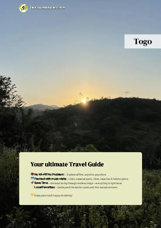 example page 0 from our offline Travel Guide for Togo
