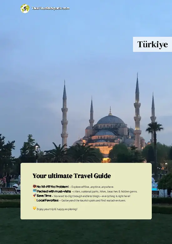 example page 0 from our offline Travel Guide for Türkiye