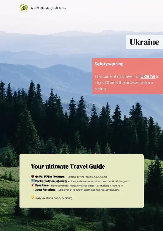 example page 0 from our offline Travel Guide for Ukraine
