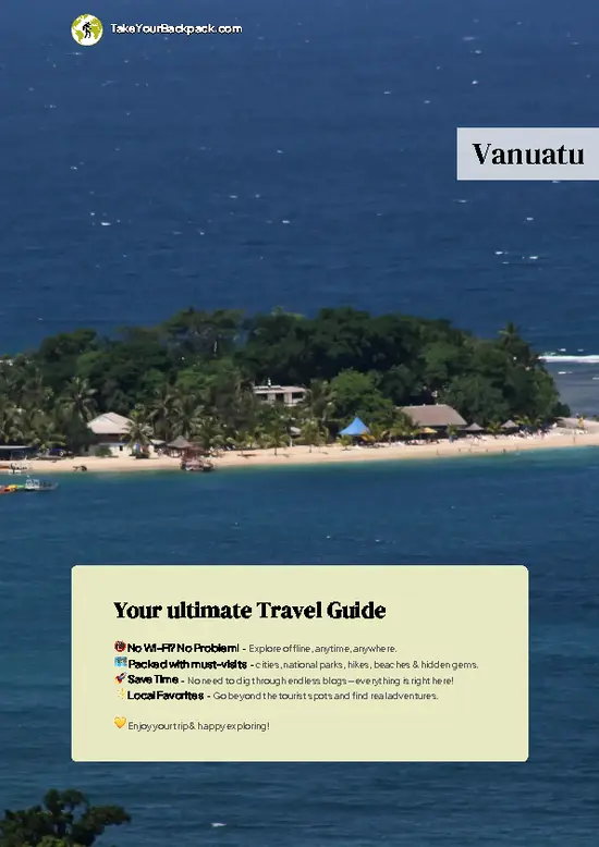 example page 0 from our offline Travel Guide for Vanuatu