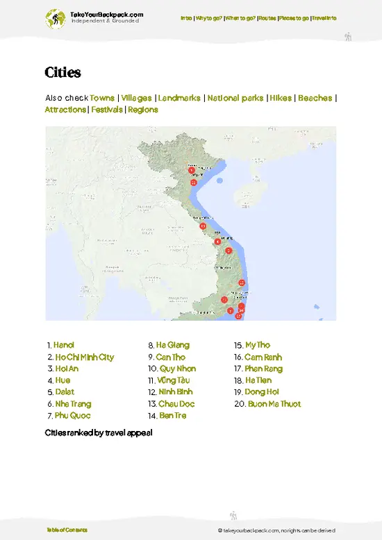 example page 6 from our offline Travel Guide for Vietnam