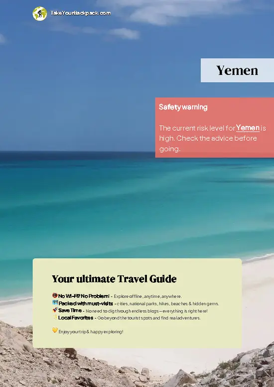 example page 0 from our offline Travel Guide for Yemen